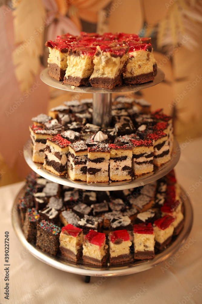 Naklejka premium cake with chocolate