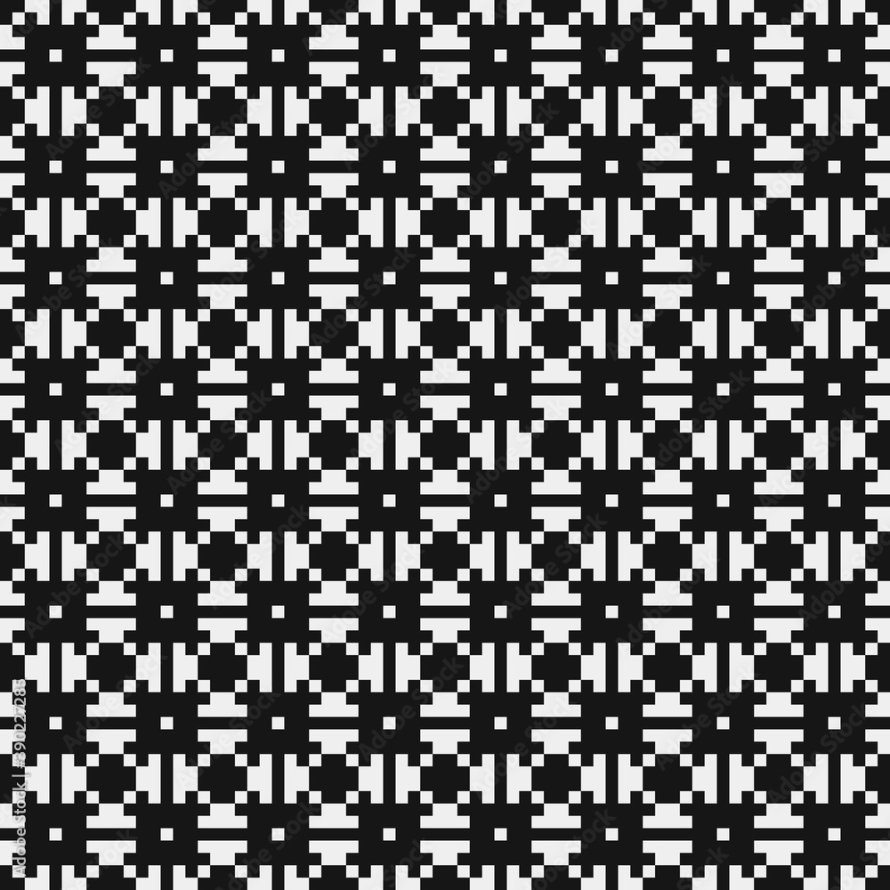 Fototapeta premium Abstract Cross Pattern Dots Logo generative computational art illustration
