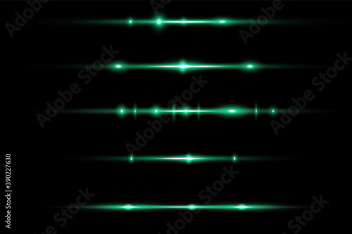 horizontal lens flares pack, laser beams, beautiful light flare.