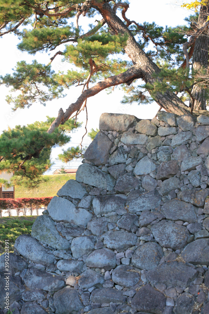 松代城　石垣