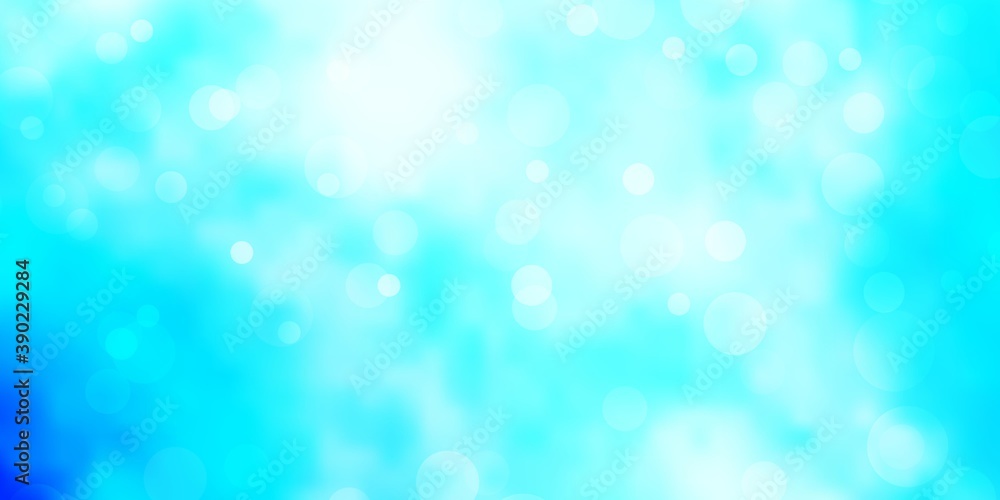 Light BLUE vector template with circles. Light BLUE vector template with circles.