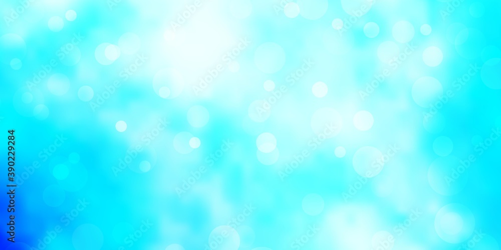 Light BLUE vector template with circles.