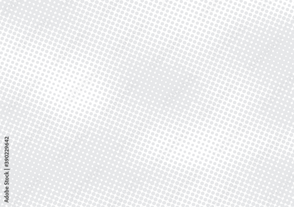 Light gray comic book pop art background with halftone effect, monochrome dotted backdrop vector illustration Light gray comic book pop art background with halftone effect, monochrome dotted backdrop vector illustration