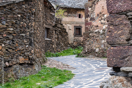 El Muyo, black village, Sierra de Ayllón, Segovian province, Community of Castilla y León, Spain photo