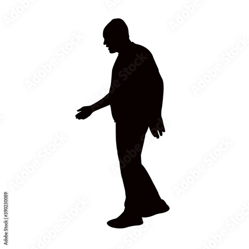 a man body silhouette vector