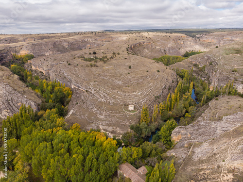 Canvastavla meander, Las Hoces del Río Duratón Natural Park, Segovia province, Spain