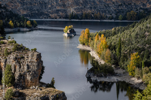 meander, Las Hoces del Río Duratón Natural Park, Segovia province, Spain photo