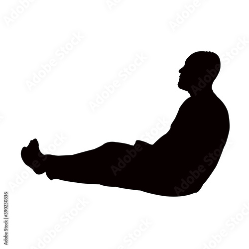 a man body silhouette vector