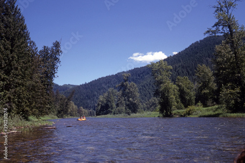 National Forests. Coeur d' Alene National Forest, Idaho. Rafting the North Fork of the Coeur d'Alene River photo