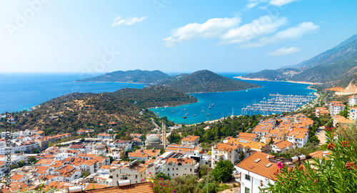 View of the town Kas, Antalya Province, Mediterranean Coast, Turkey
