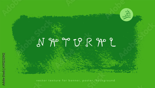 Abstract blob shape with vector texture for organic food banner background, healthy eating badge, label design of bio cosmetic, green thinking symbol, environmentally icon, eco-friendly emblem design