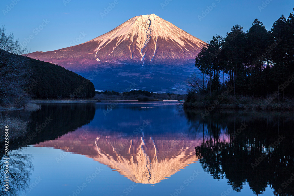 田貫湖からの逆さ富士