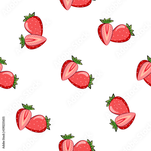 Fototapeta Naklejka Na Ścianę i Meble -  strawberry pattern