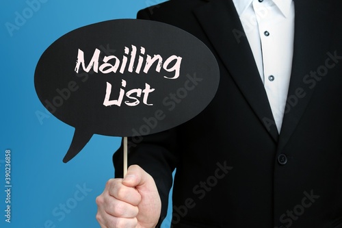 Cuadro en lienzo Mailing List