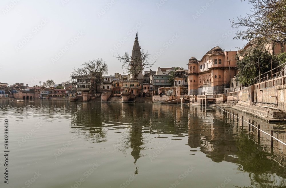 Govardhana City in Uttar Pradesh, India