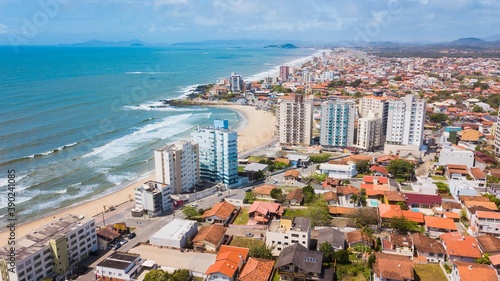 Barra Velha SC. Aerial view of the city of Barra Velha in Santa Catarina, Brazil