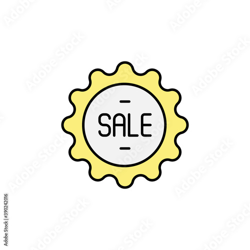 sale, discount line icon. Elements of black friday and sales icon. Premium quality graphic design icon. Can be used for web, logo, mobile app, UI, UX on white background