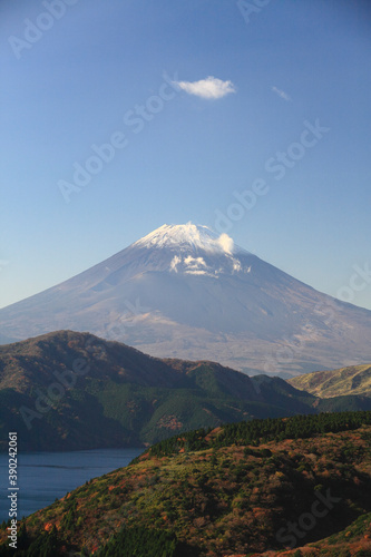 芦ノ湖と富士山