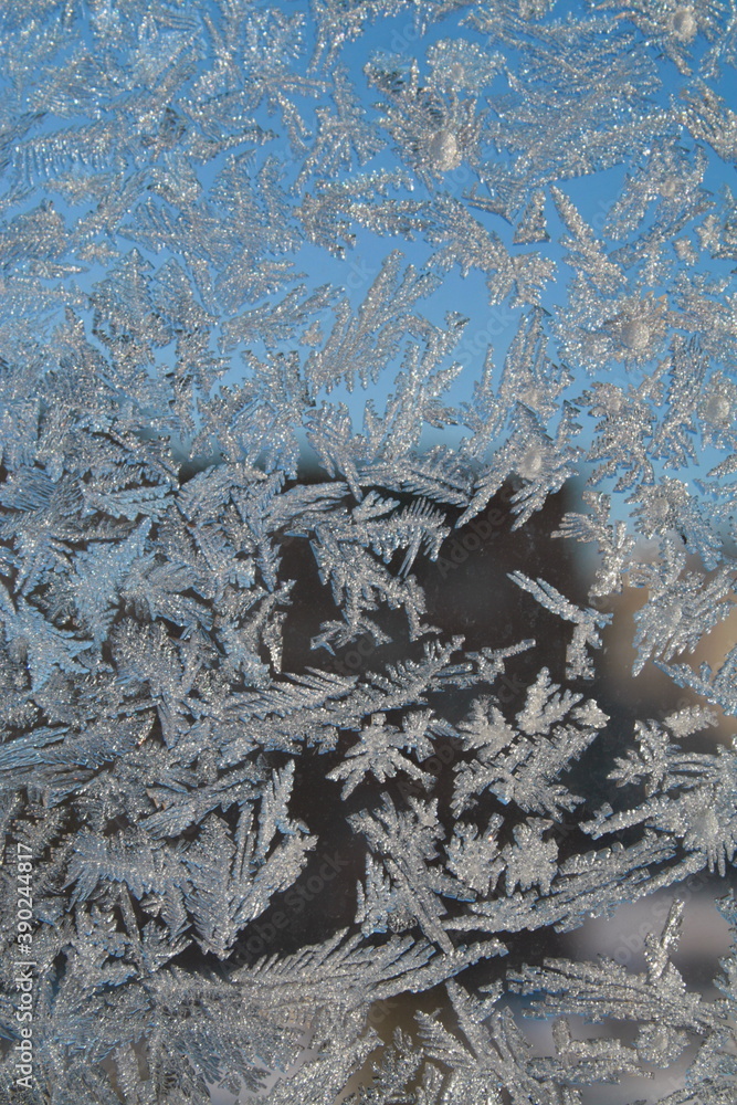 frost on glass frost on glass