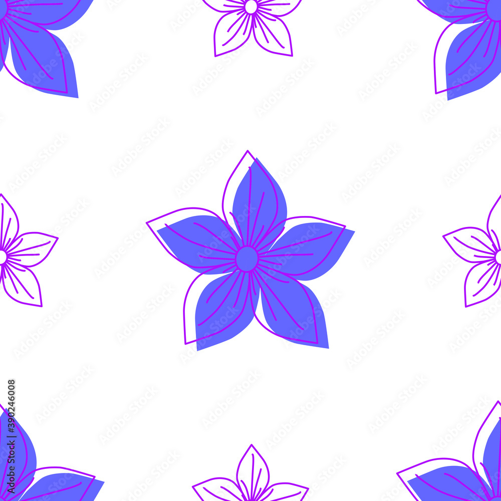 Fototapeta premium set of flowers