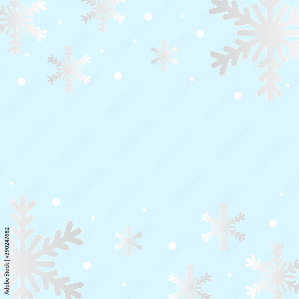 Christmas winter background with snowflakes Christmas winter background with snowflakes