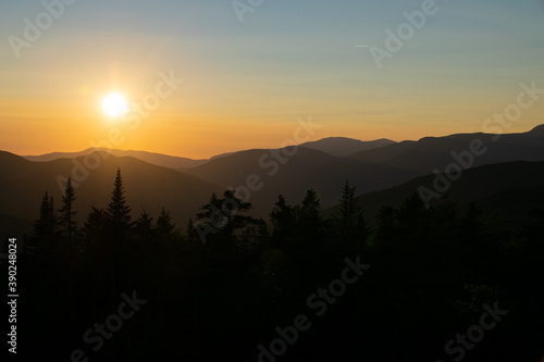 Wallpaper Mural sunset over the white mountains Torontodigital.ca