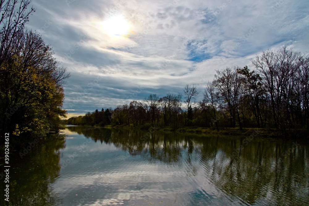 Fototapeta premium herbst am fluss