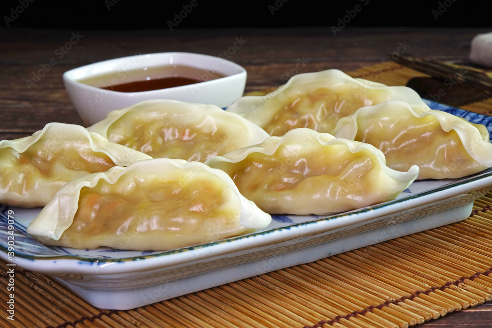 Dumpling : Chinese / Japanese dumplings, Gyoza or Jiaozi. Dumpling : Chinese / Japanese dumplings, Gyoza or Jiaozi.
