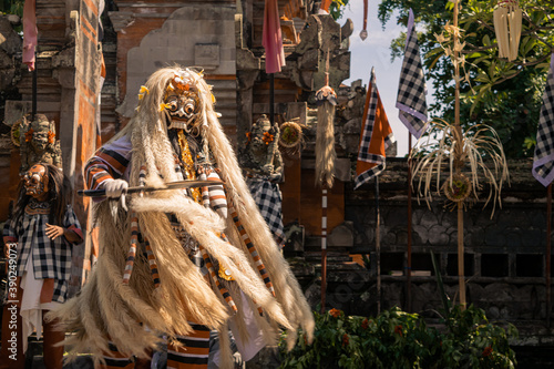 Obraz na płótnie Scene from theatre Performance in Bali, Ubud, Indonesia 2018 w salonie