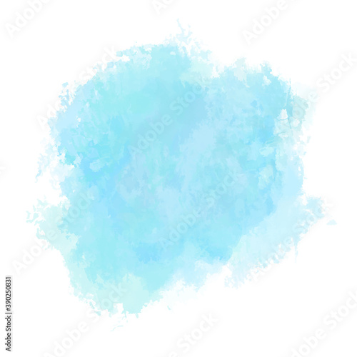 Painted spot on isolated white. Colored abstract stain. Watercolor artwork