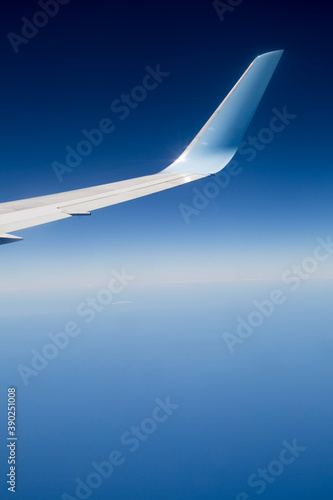 Ausblick aus dem Flugzeug - Tragfläche