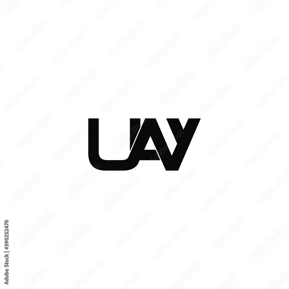 Obraz premium uay letter original monogram logo design