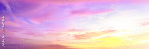 World environment day concept: Sky and clouds autumn sunset background   © Choat