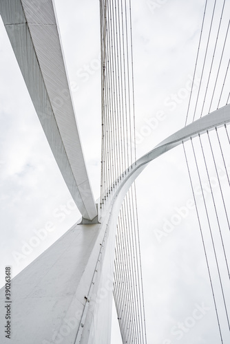 Fototapeta Naklejka Na Ścianę i Meble -  Bridge cables of Baisha Bridge in Liuzhou, Guangxi