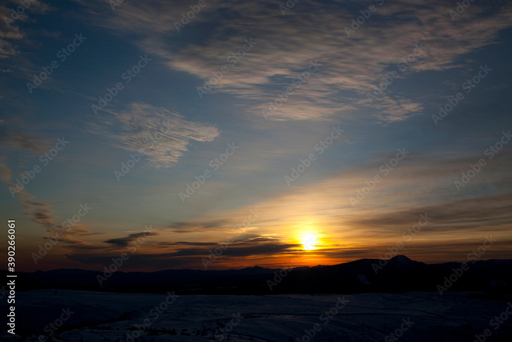 美ヶ原高原からの日の出