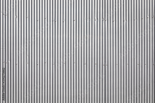 Close Up of a Corrugated Metal Wall