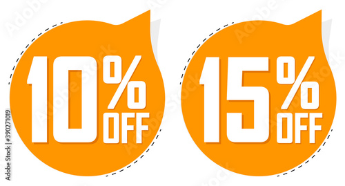 Set Sale banners design template, discount tags, app icons, vector illustration