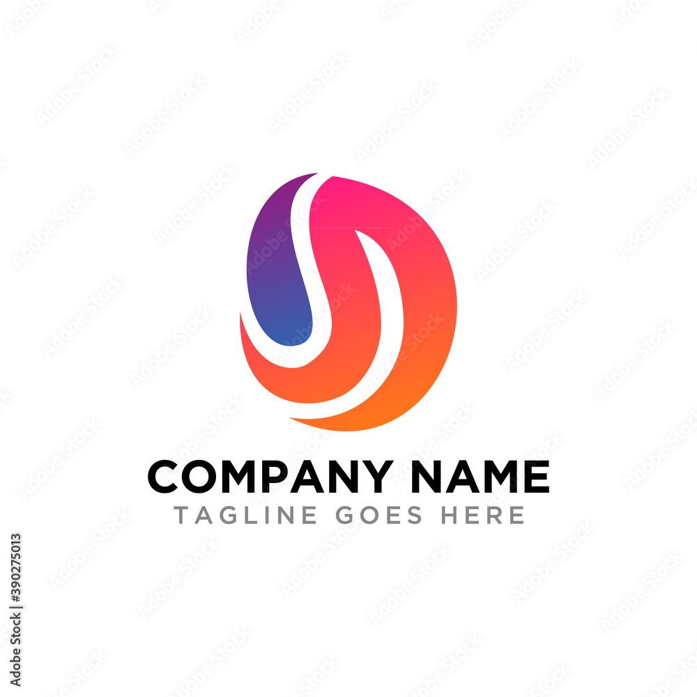 Modern letter D logo template. EPS10. Modern letter D logo template. EPS10.