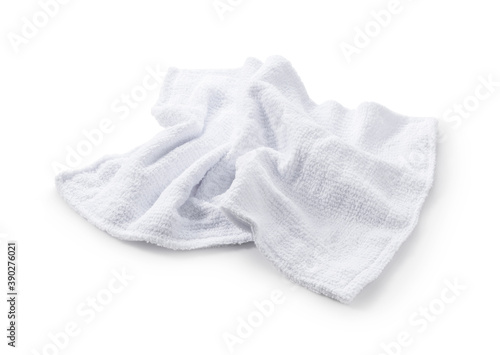 dust cloth placed on a white background