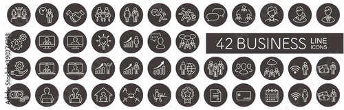 business loyalty icons vector sign