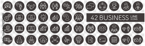 business loyalty icons vector sign