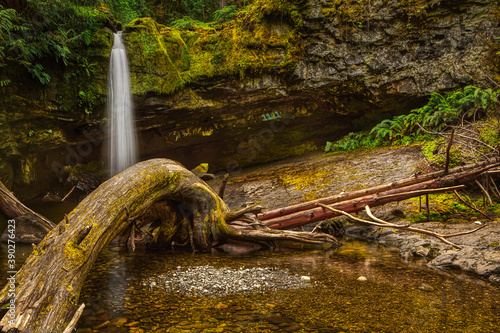 Stocking Creek Waterfall, ladysmith, chemainus, Vancouver Island, British Colombia, Canada photo