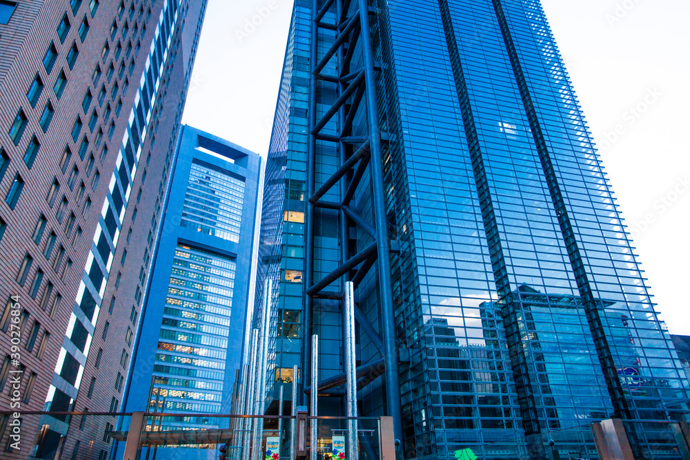 Fototapeta premium 汐留のビル群