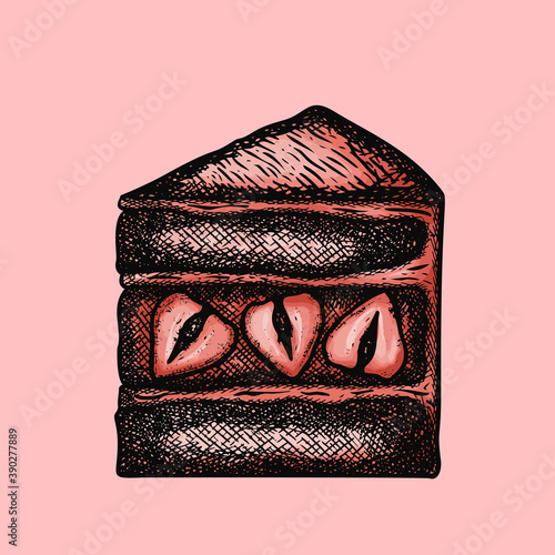 Vector dessert pastry menu in etching vintage style. Template flyer for restaraunt and cafe with handdrawn merengue, cupcake,macaroon and potholder