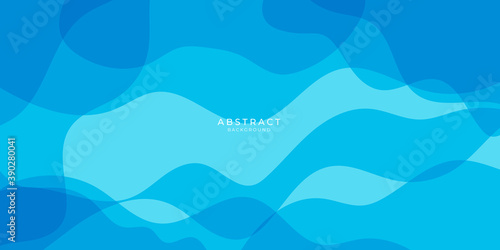 Blue wave abstract presentation background. 