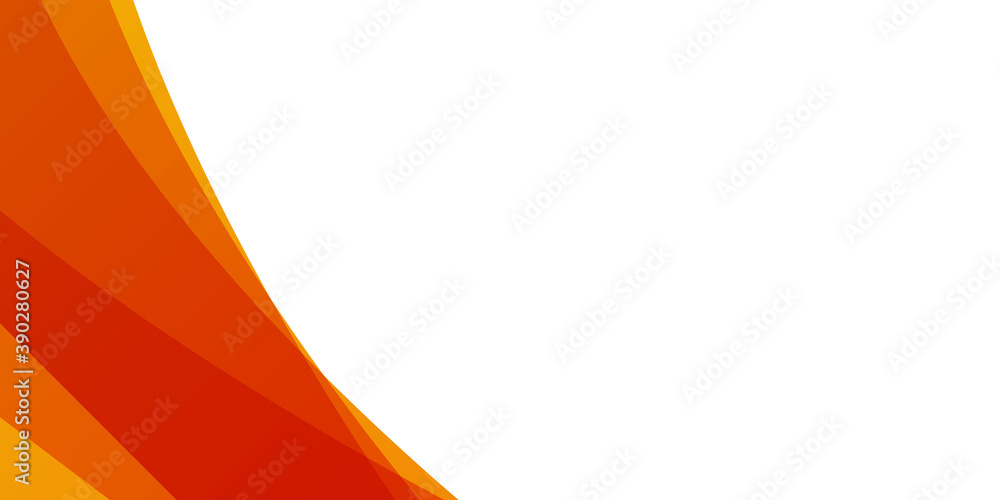 Obraz premium Simple minimal orange red yellow wavy curve presentation background. Vector illustration design for business presentation, banner, cover, web, flyer, card, poster, game, texture, slide, magazine