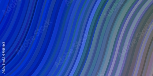 Light Blue, Green vector template with curves.