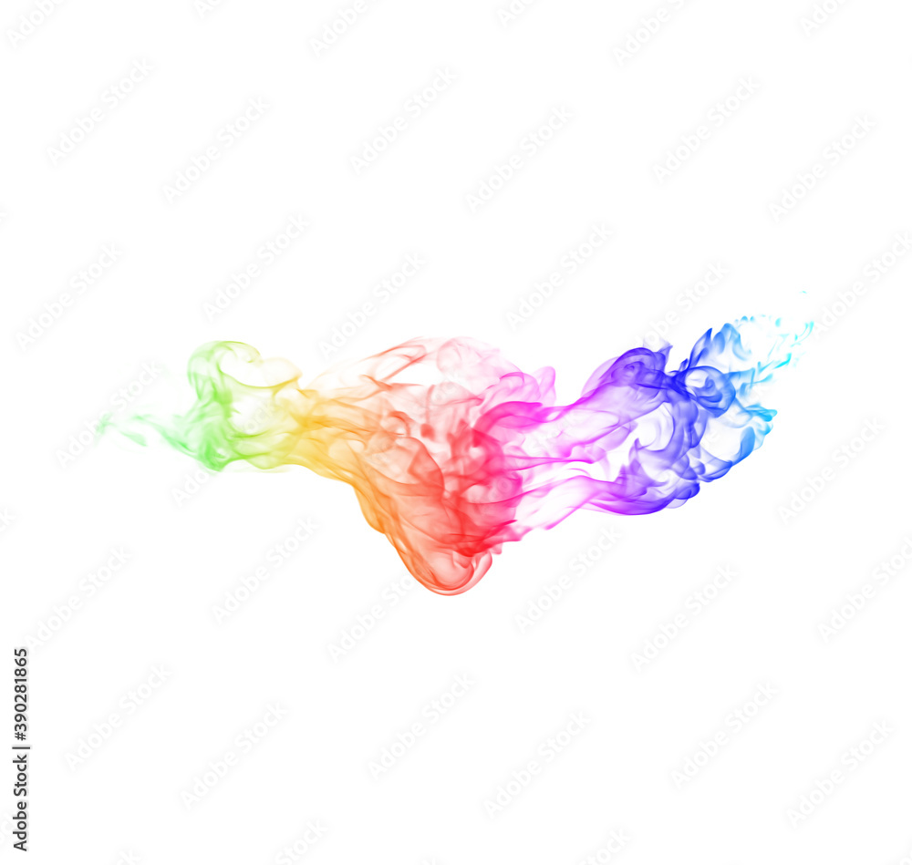 Fototapeta premium Colorful flame fire fire isolated on white background