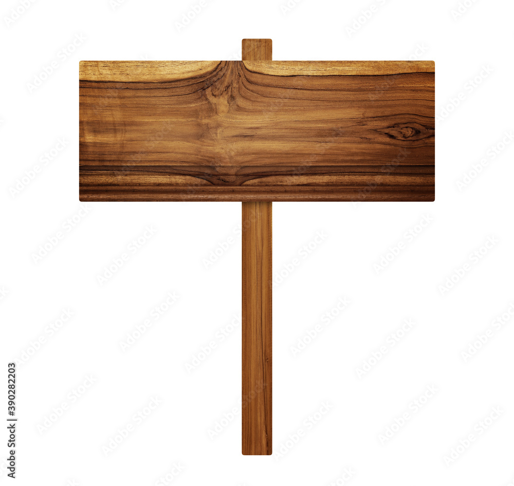 Wooden sign isolated on white. Wooden sign isolated on white.
