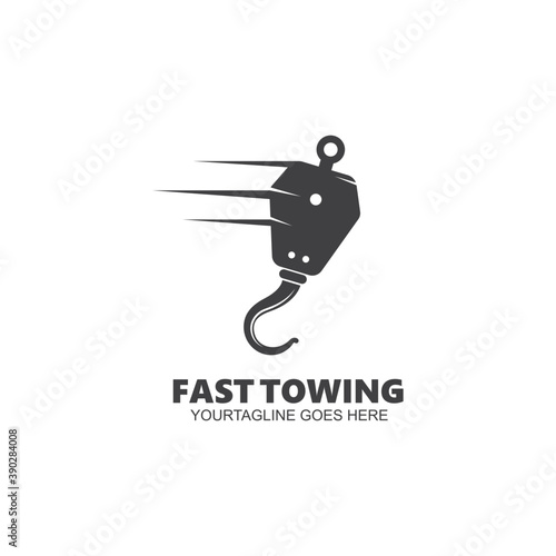 towing vector icon design